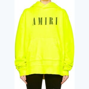 New Amiri Core Logo Hoodie Lime Size Medium